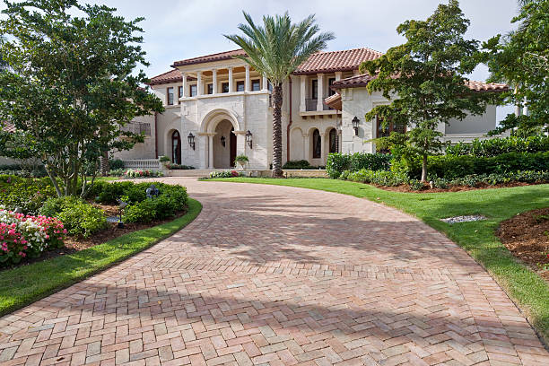 Residential Paver Driveway in Laguna Park, TX